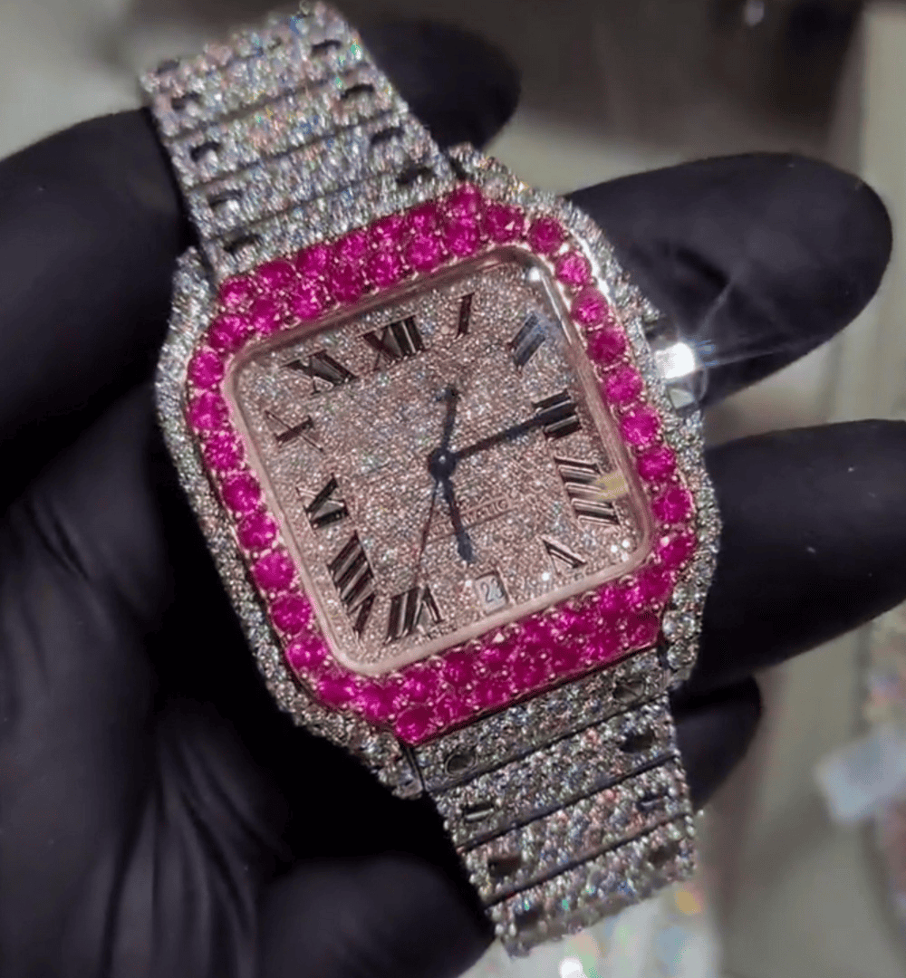 Stainless Steel Iced Out Luxury Watch for Gift