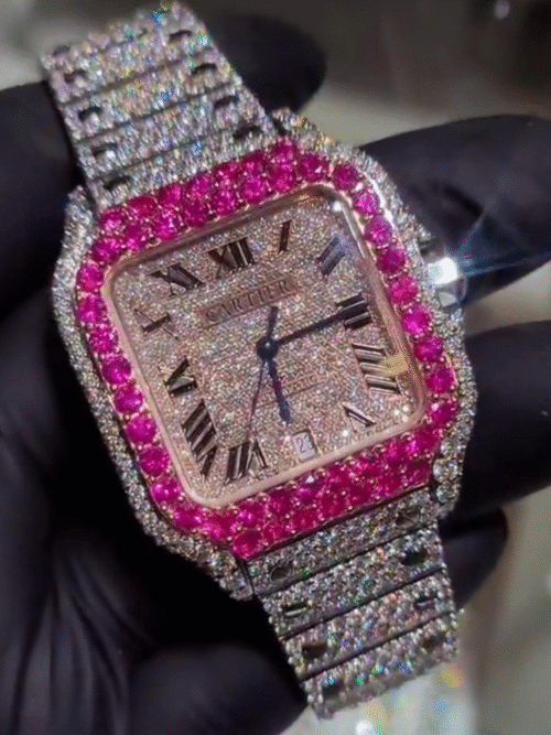41mm moissanite diamond adumarse piguet watch