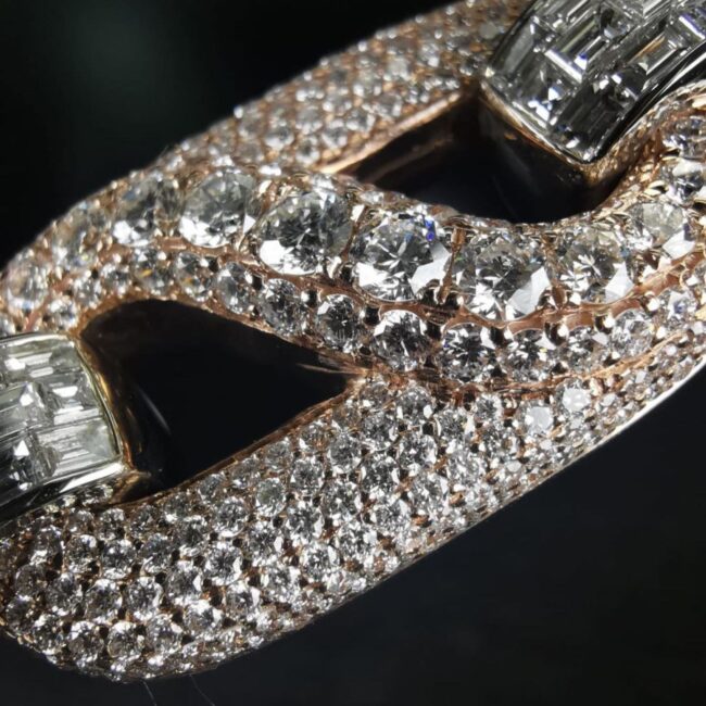 Moissanite Cuban link chain