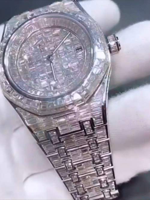 BUST DOWN MOISSANITE WATCH / ICED OUT
