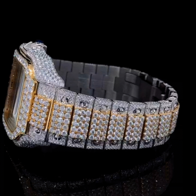 Diamond Moissanite Iced Out Cartier Watches