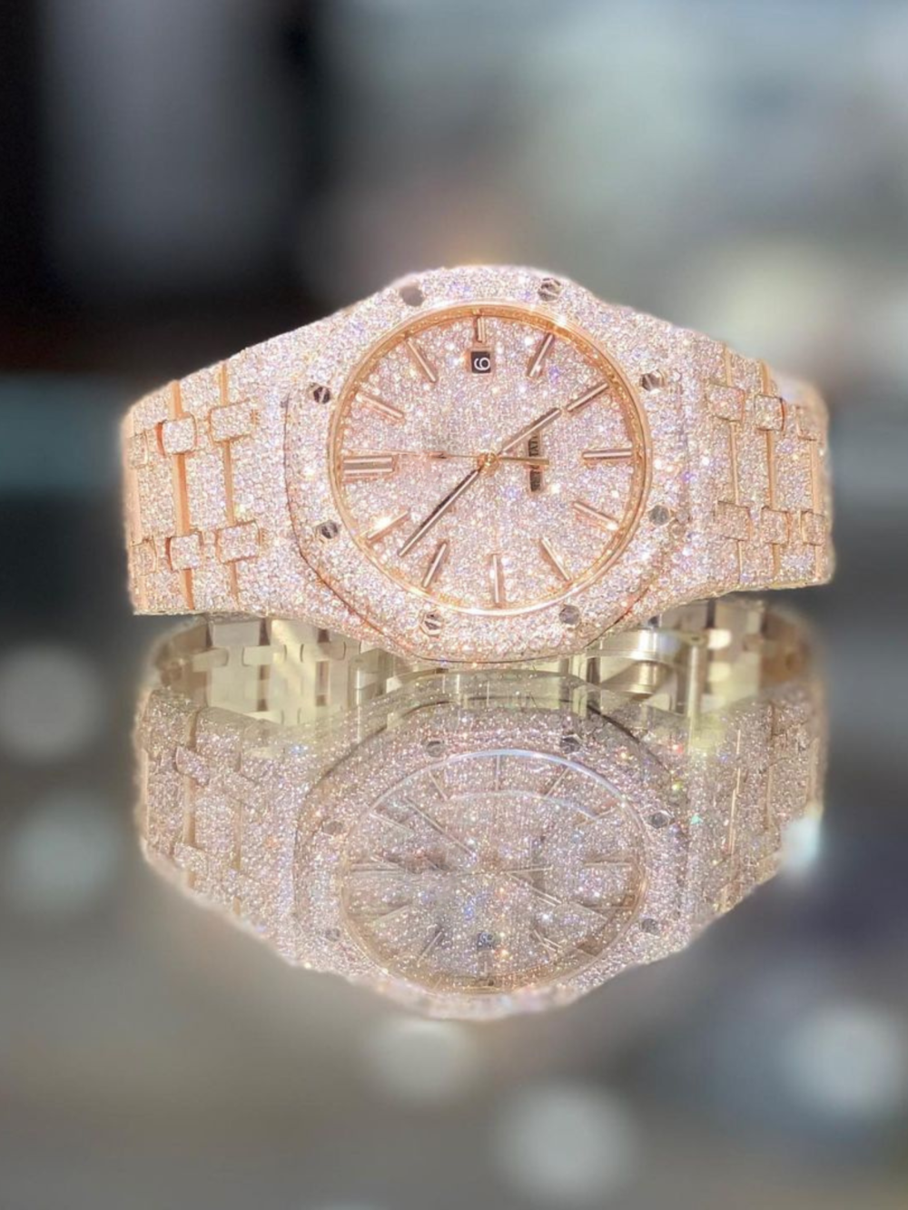 High-Quality Moissanite Diamond Watch Perfect For Gift