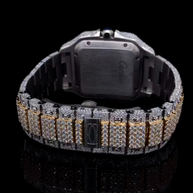 Diamond Moissanite Iced Out Cartier Watches