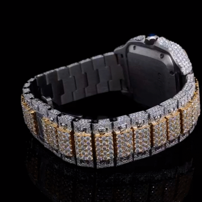 Diamond Moissanite Iced Out Cartier Watches