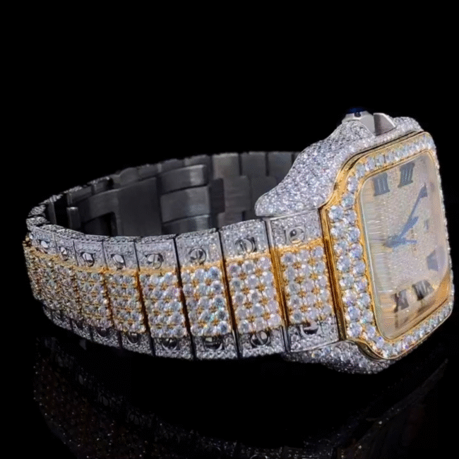 Diamond Moissanite Iced Out Cartier Watches