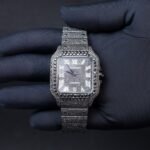 iced out cartier watch