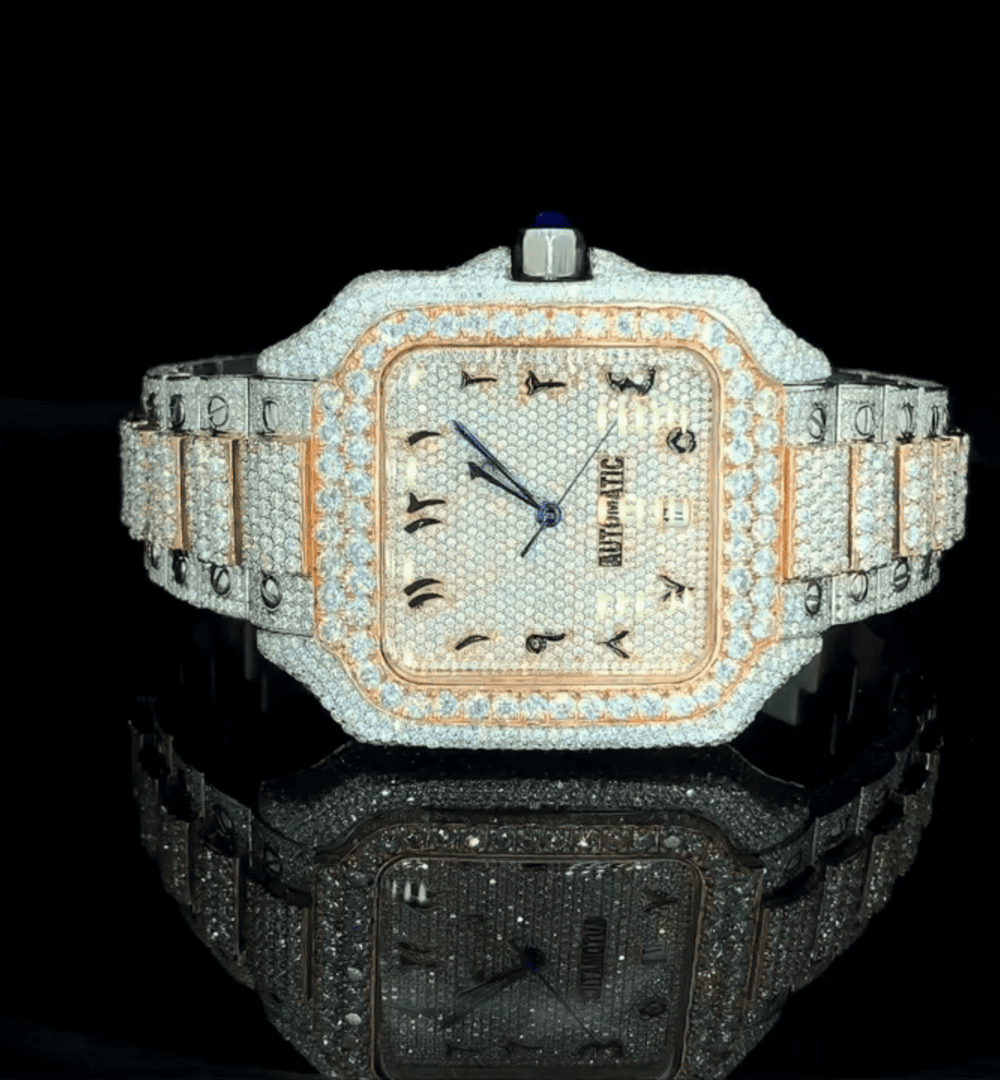 VVS Diamond Moissanite Iced Out Watch