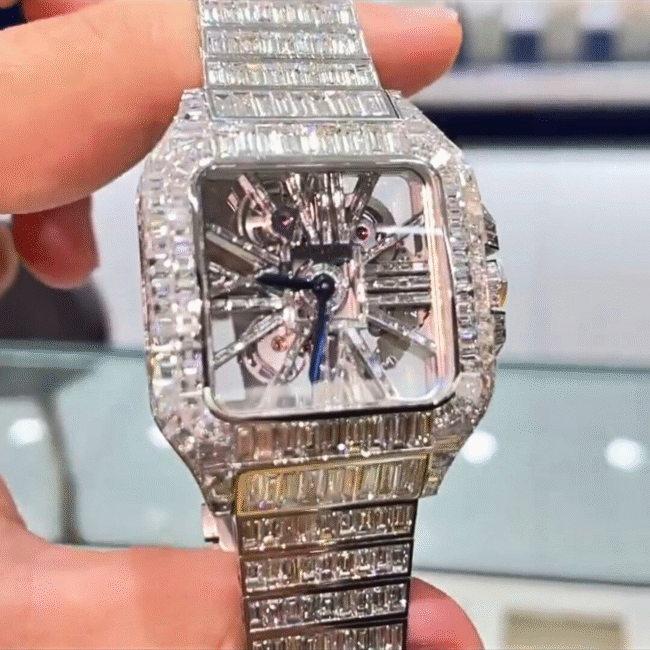 41mm moissanite diamond adumarse piguet watch