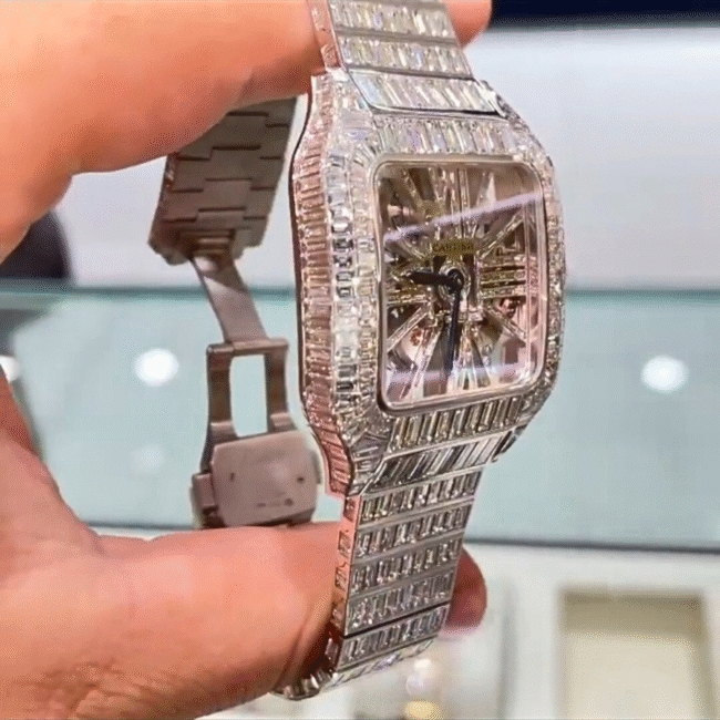 41mm moissanite diamond adumarse piguet watch - Image 3