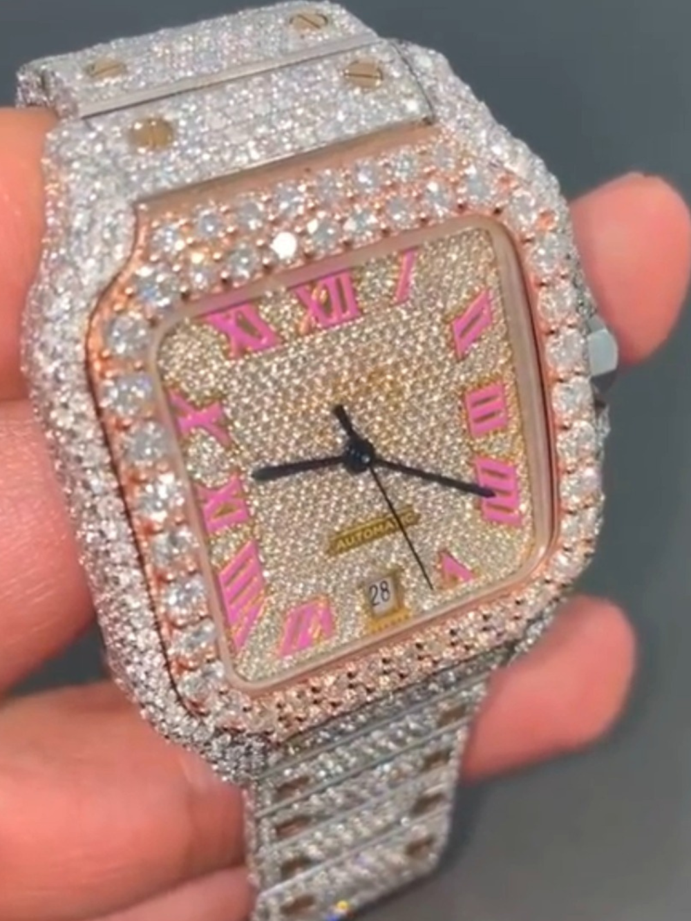 Moissanite Diamond Watch Elegant Women’s Gift