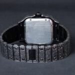 iced out cartier watch