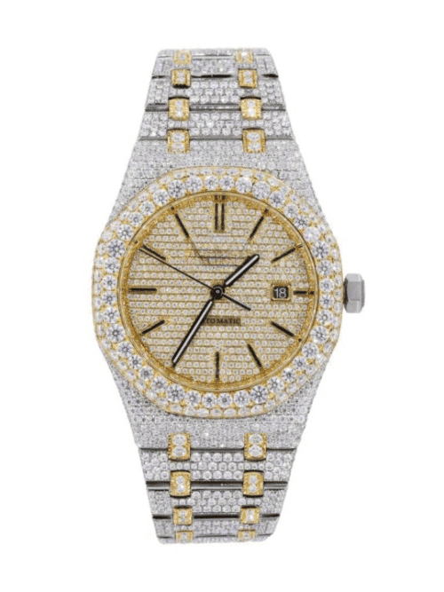 Stainless Steel Iced Out Luxury Watch for Men
