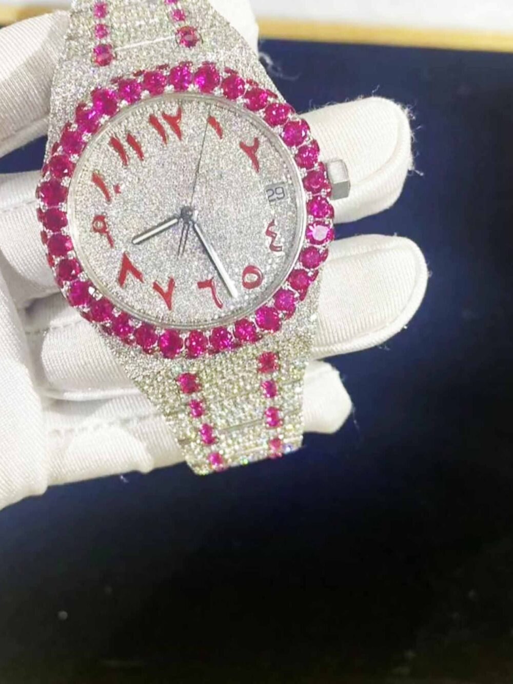 Custom Iced Out Moissanite Watches – Premium Design, VVS1 Diamonds, Free Shipping