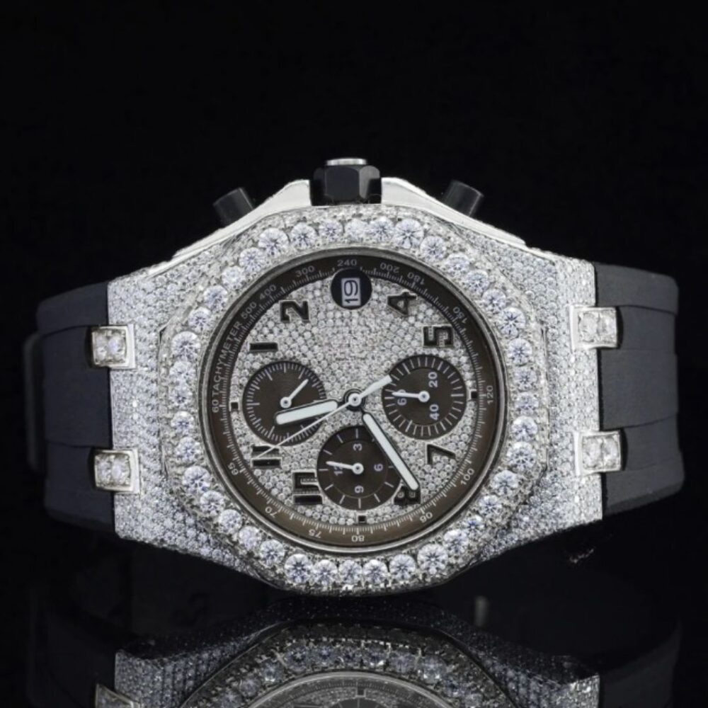 Iced Out Moissanite Watch for Women and Men