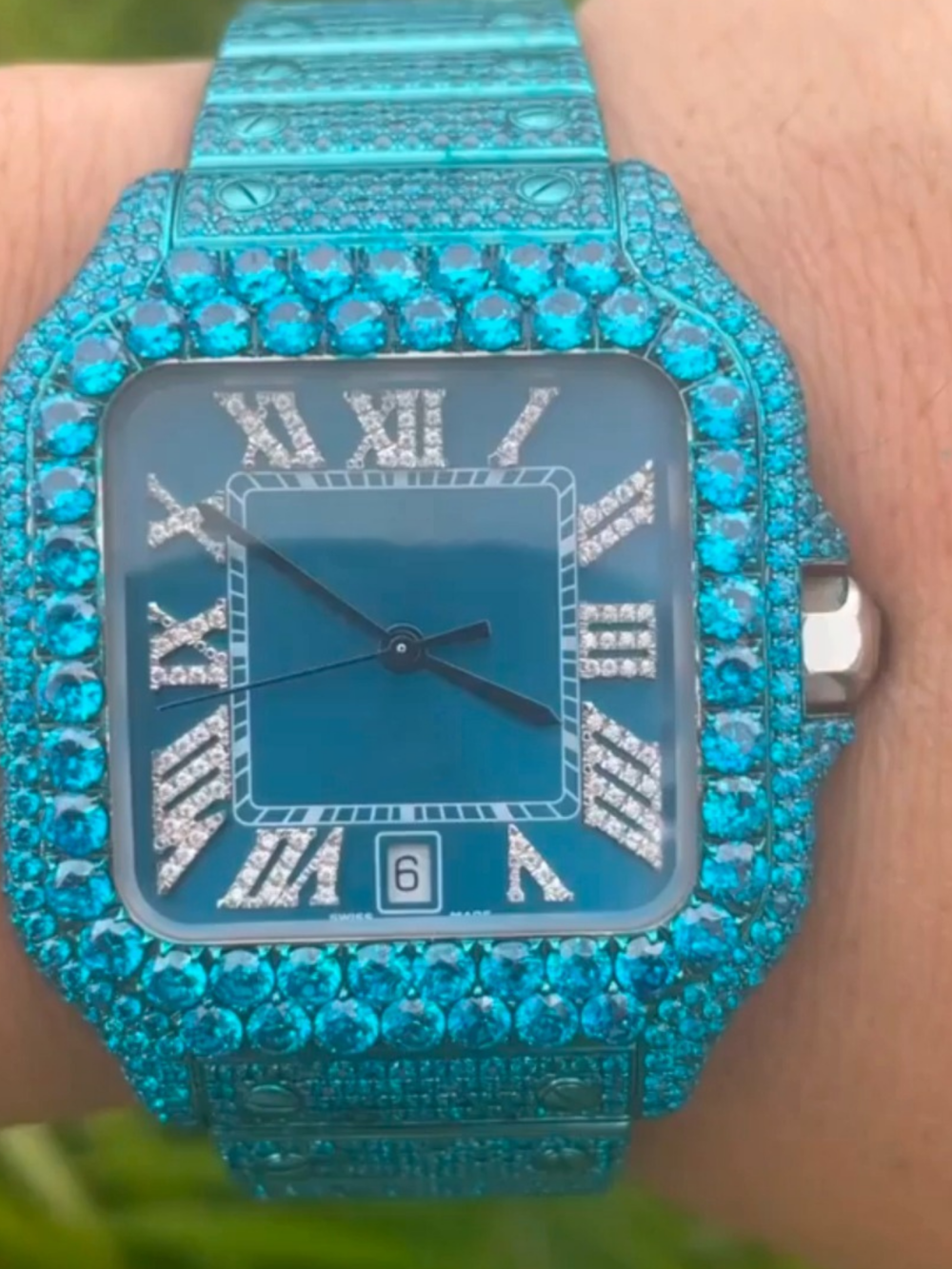 Classic Moissanite Diamond Iced Out Automatic Watch