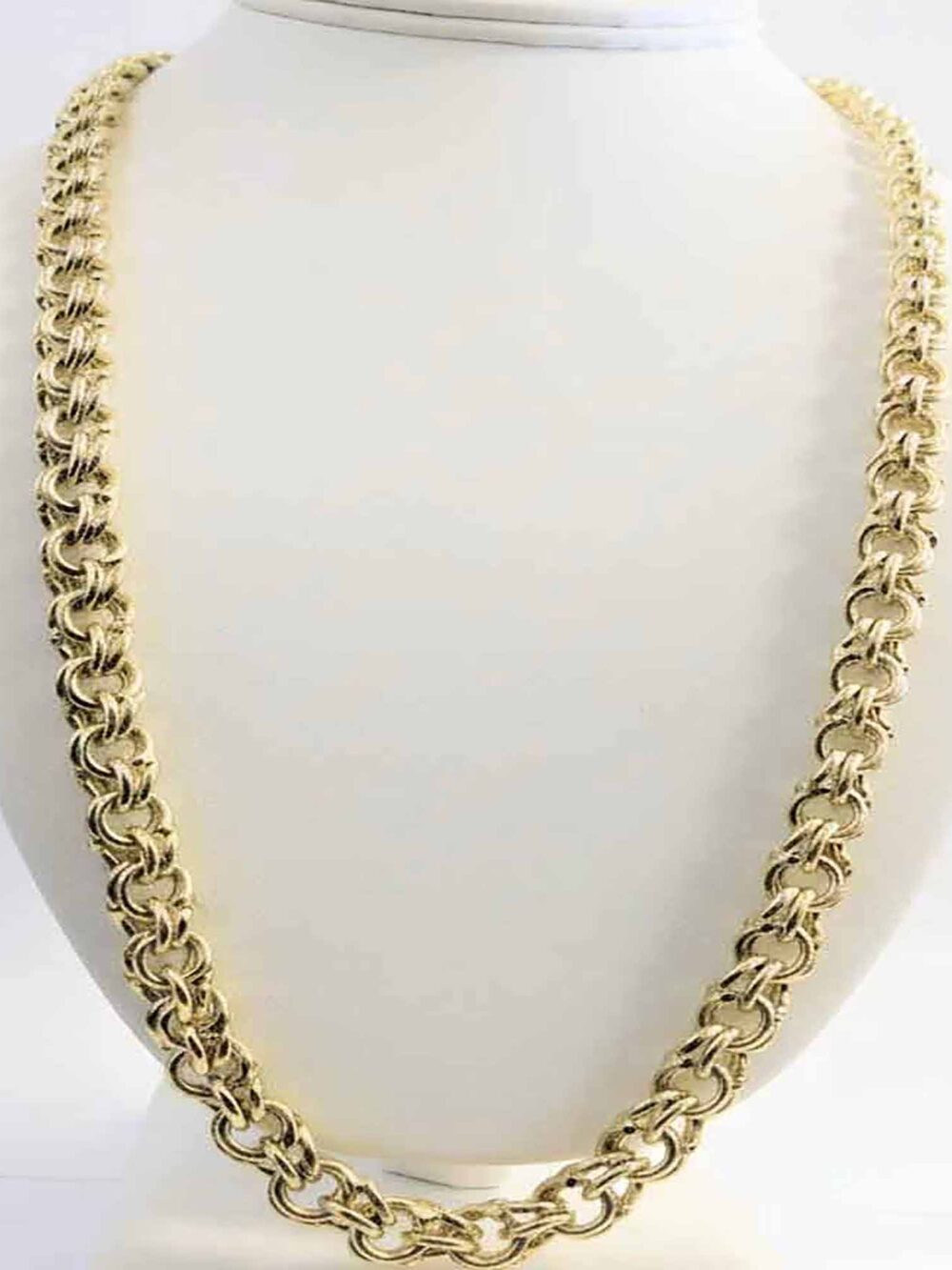 925 Sterling Silver 26" Chino Link Chain - Premium Moissanite Cuban Link Chain for Men & Women