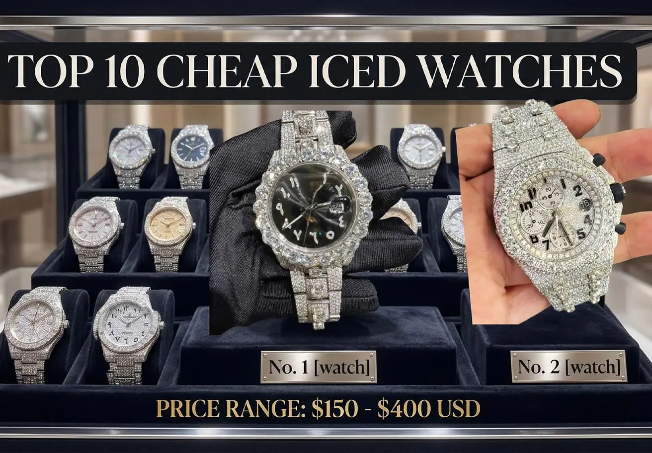 Top 10 Cheap Icedout Watches That Outshine $100k Timepieces in 2026