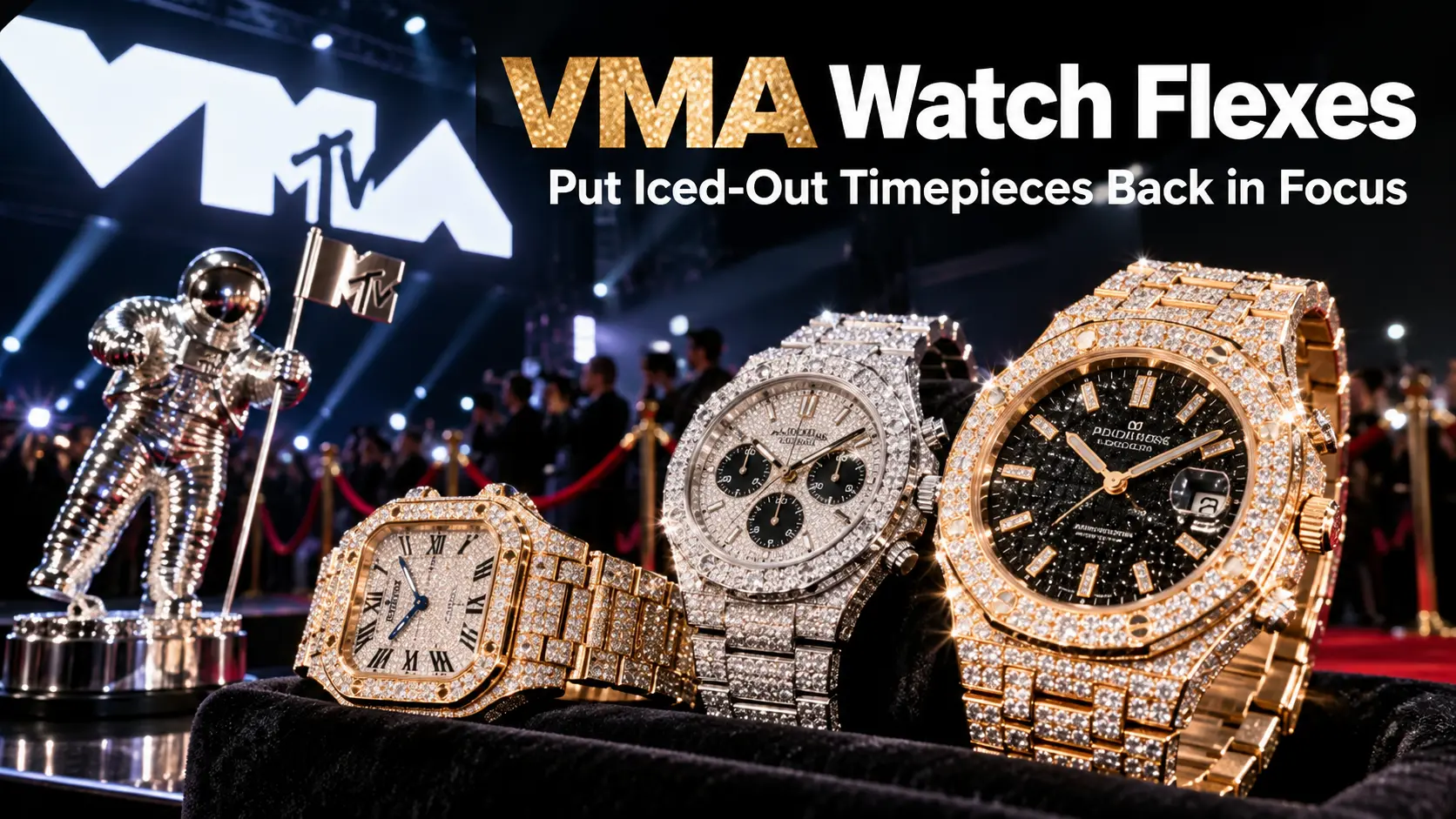 VMA Watch Flexes Put Iced-Out Timepieces Back in Focus